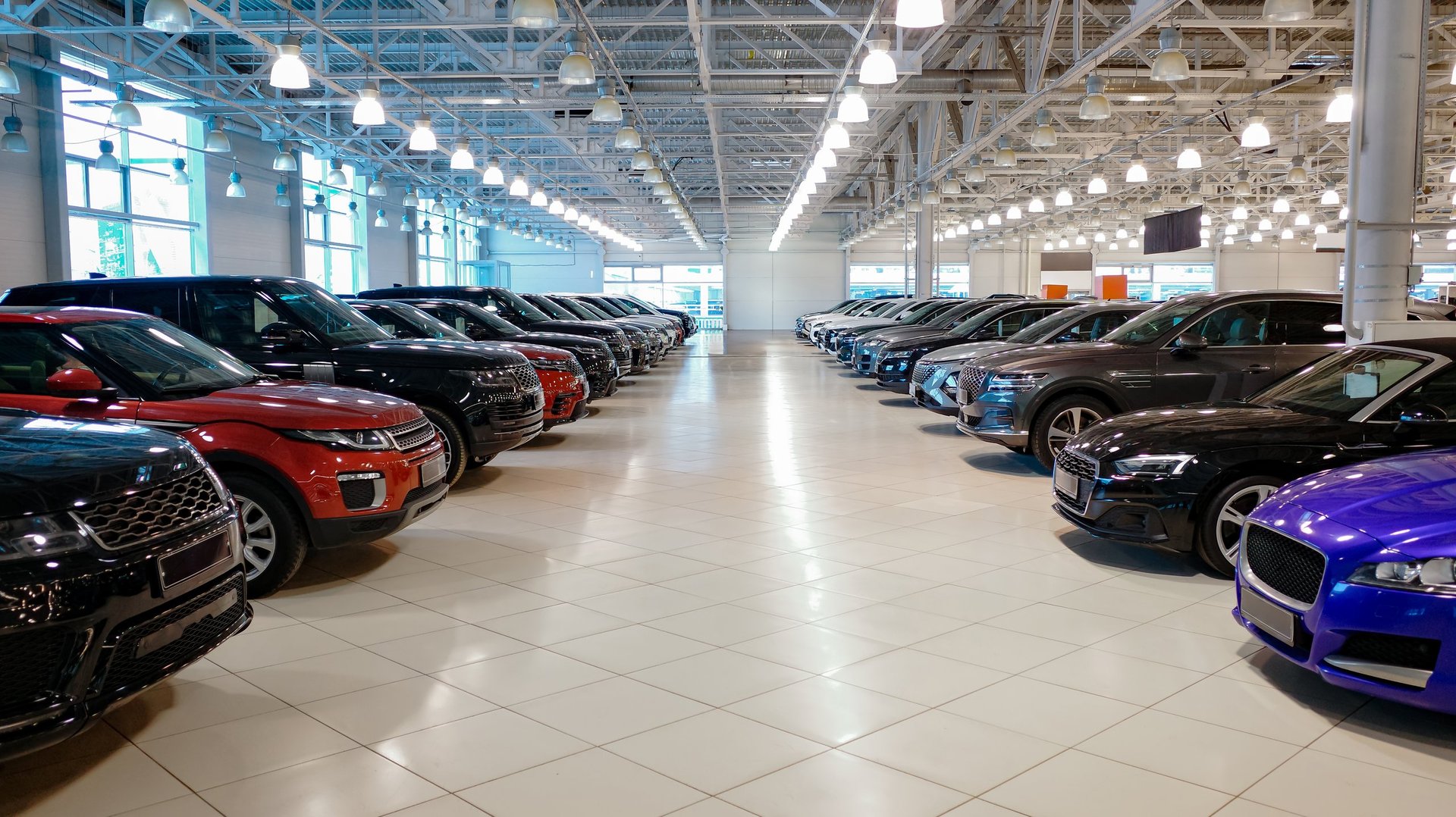 Car fleet showroom